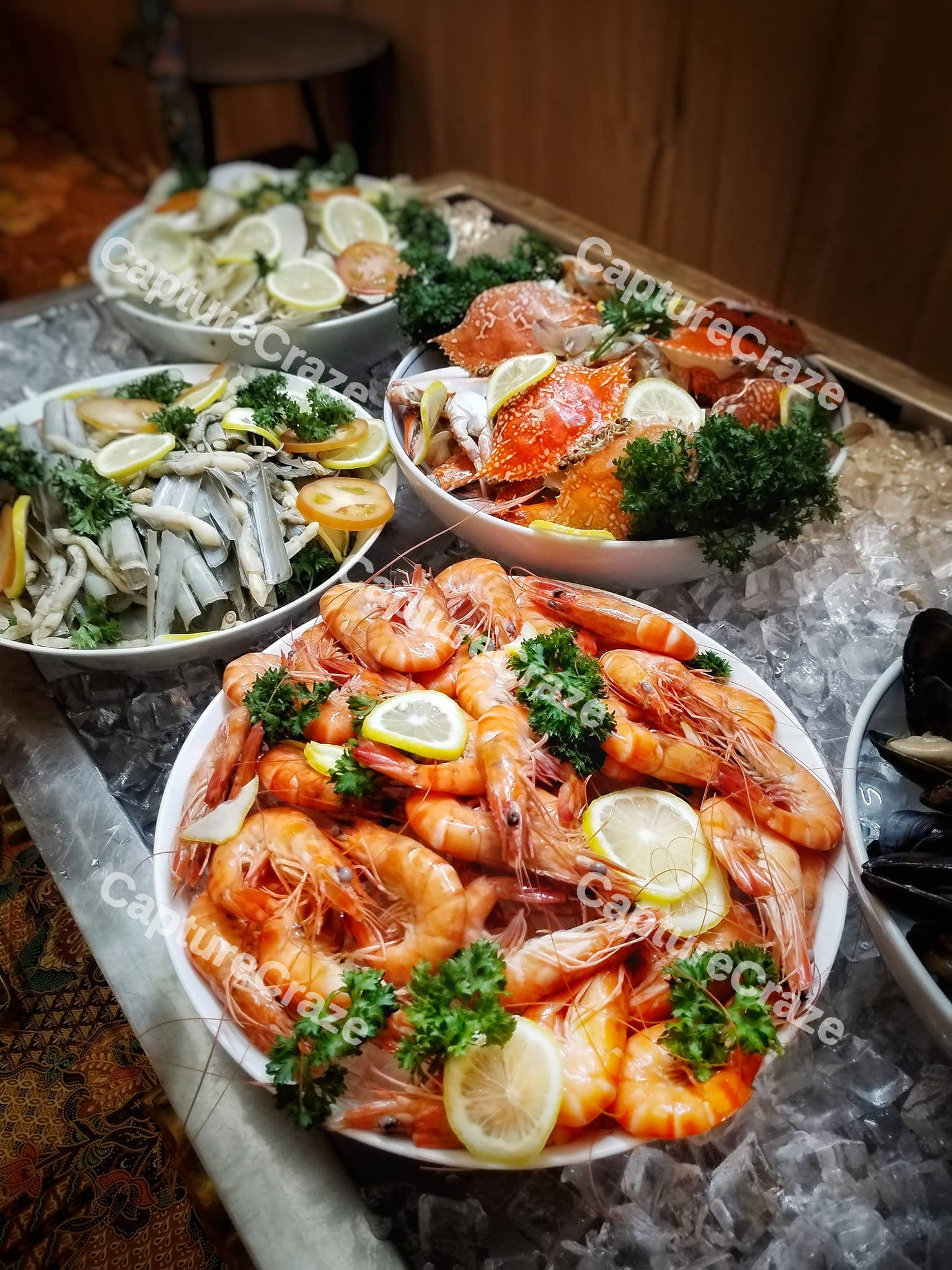 Selection of sea food